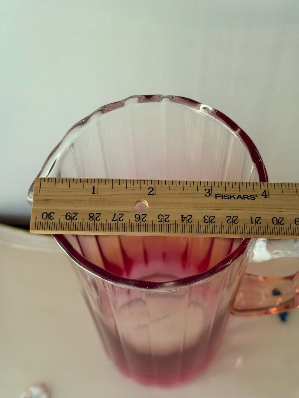 Anthropologie Isla Spritz Pitcher Pink Ombré